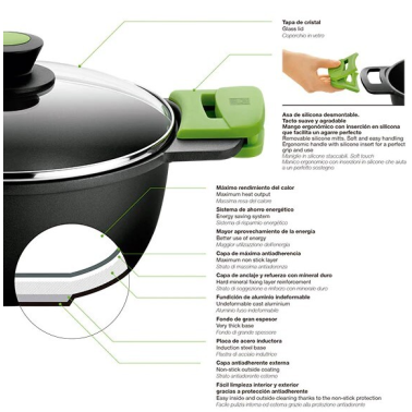 A400320 CACEROLA ALTA Ø20cm PRIOR BRA