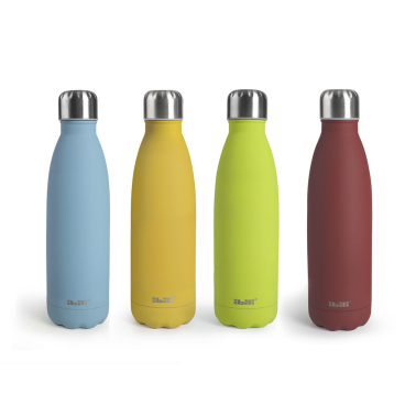 758405 EXPOSITOR 12ud BOTELLA TERMO DOBLE PARED 0,5L COLORFUL