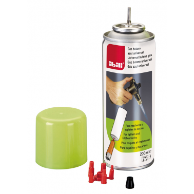 727020 200ml CARGA GAS BUTANO AZUL UNIVERSAL IBILI