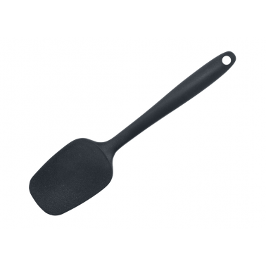 799230 ESPATULA CUCHARA DE SILICONA 100% NEGRA IBILI