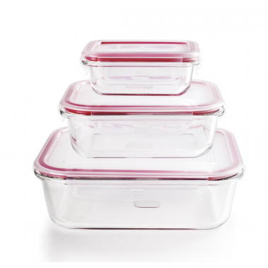 754750 SET 3 TAPER CRISTAL CUADRADO IBILI
