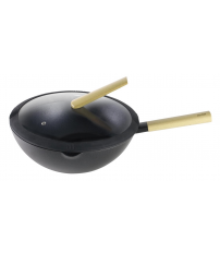 404230 WOK ALUMINIO FORJADO CON TAPA LUXE ø30cm IBILI
