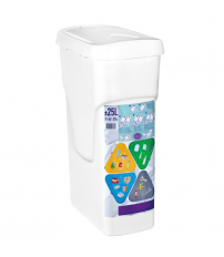 402005006 CUBO DE BASURA BLANCO MODULAR 25L GSC