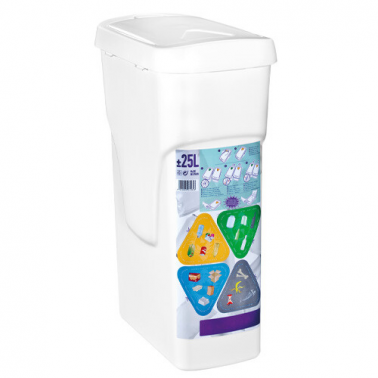 402005006 CUBO DE BASURA BLANCO MODULAR 25L GSC