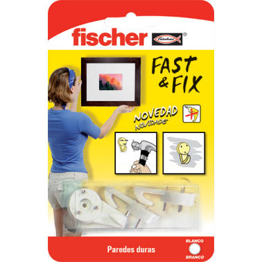 COLGADOR CUADROS 534844 FAST&FIX 3PUN BL