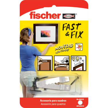COLGADOR CUADROS 534845 FAST&FIX RECT.BL