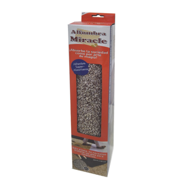 ALFOMBRA MIRACLE MARRON/GRIS 90x120cm