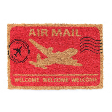 FELPUDO DE COCO ESTAMPADO MODELO AIRMAIL 40x60 cm