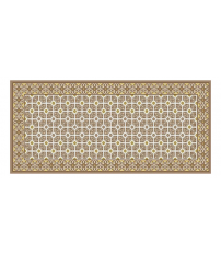 ALFOMBRA HIDRAULIK CENTRADO MARRON 06 70x150cm AITANA