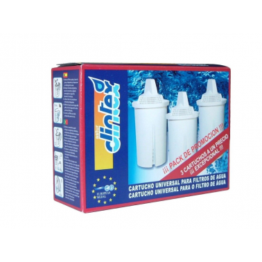 40007 3u FILTRO RECAMBIO JARRA PURIFICADORA DINTEX