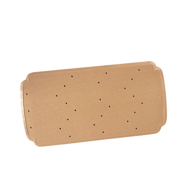 01222 ALFOMBRA DE BAÑO CAUCHO 78x36cm BEIGE DINTEX