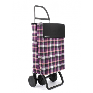 JEA036 CARRO COMPRA JEAN LN 4 SCOTTISH AZUL AMARILLO NEGRO ROLSER