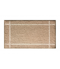 04302 ALFOMBRA DE BAÑO TEXTIL 75x40cm MILOS MARRON CLARO DINTEX