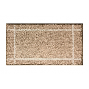 04302 ALFOMBRA DE BAÑO TEXTIL 75x40cm MILOS MARRON CLARO DINTEX