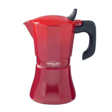 215090511 CAFETERA 12 TAZAS ROJA PETRA OROLEY