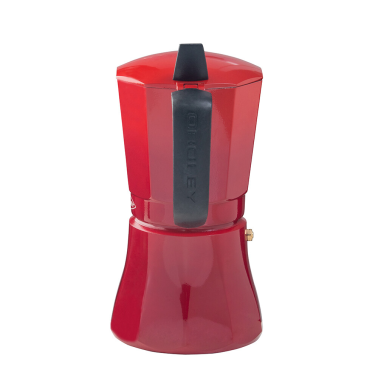 215090511 CAFETERA 12 TAZAS ROJA PETRA OROLEY