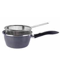 1115113 CAZO ACERO K2 GRANSASSO CON CESTILLO Ø16cm MAGEFESA