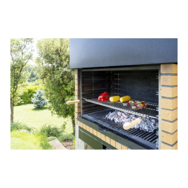 2724 PARRILLA BARBACOA EXTENSIBLE ZINCADA 60x40cm SAUVIC