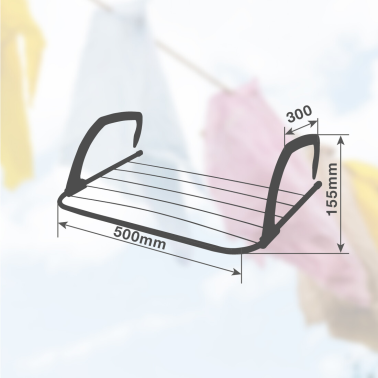 402020013 TENDEDERO PLEGABLE BALCON/RADIADOR 50x30x15,5cm PIPALI GSC