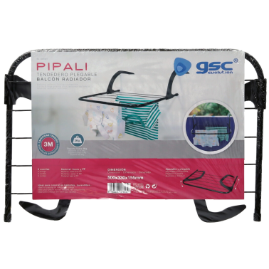 402020013 TENDEDERO PLEGABLE BALCON/RADIADOR 50x30x15,5cm PIPALI GSC
