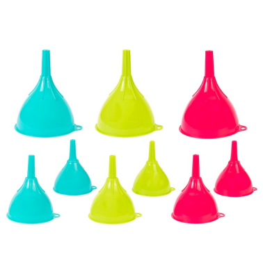 1224 PACK 3 EMBUDOS COLOR SURTIDO