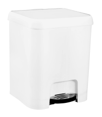 3075 CUBO CON PEDAL BLANCO 7L