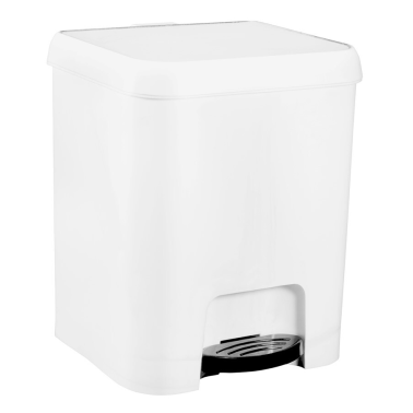 3075 CUBO CON PEDAL BLANCO 7L