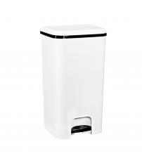 3100 CUBO CON PEDAL BLANCO 37L