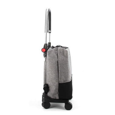 ONE001 CARRO COMPRA T-SHOP TWEED 4 RUEDAS GRIS ROLSER