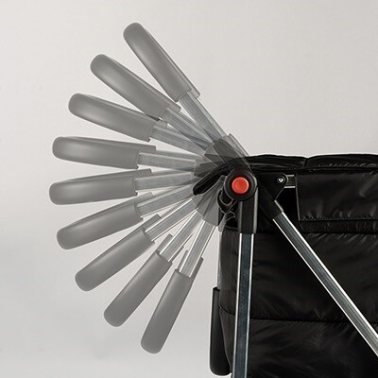 BAS007 CARRO COMPRA BASKET TWEED 4 RUEDAS GRIS ROLSER