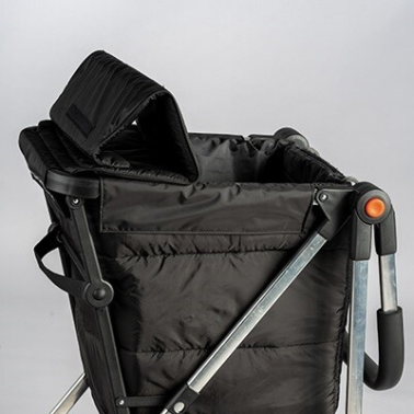 BAS007 CARRO COMPRA BASKET TWEED 4 RUEDAS GRIS ROLSER