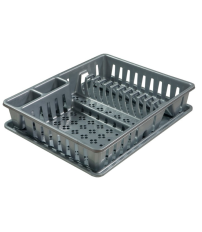 1065 ESCURREPLATOS CON BANDEJA PLATA SUPER