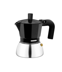 M863003 CAFETERA INOX 3 TAZAS NEGRA INDUCTION MONIX