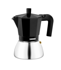 M863009 CAFETERA INOX 9 TAZAS NEGRA INDUCTION MONIX