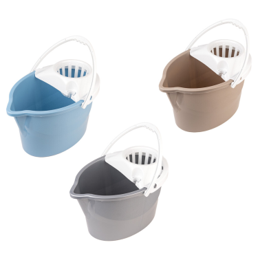 3033 CUBO OVALADO CON ESCURRIDOR 17 L COLORES SURTIDOS