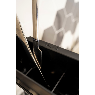 89023 ESCURREPLATOS GRANDE 18 PLATOS NEGRO 43x25x41,5cm SAUVIC