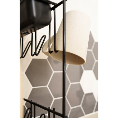 89023 ESCURREPLATOS GRANDE 18 PLATOS NEGRO 43x25x41,5cm SAUVIC