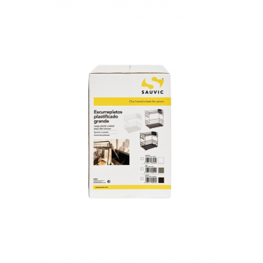 89023 ESCURREPLATOS GRANDE 18 PLATOS NEGRO 43x25x41,5cm SAUVIC