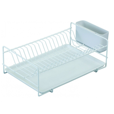 89005 ESCURREPLATOS PLANO 18 PLATOS BLANCO 38,5x25x12cm SAUVIC