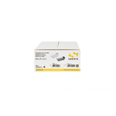 89005 ESCURREPLATOS PLANO 18 PLATOS BLANCO 38,5x25x12cm SAUVIC