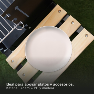 401000006 BARBACOA CARRO ACERO 52x27cm MUSTERS VASSARY