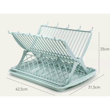16451 ESCURREPLATOS CON BANDEJA 42cm RIGA HEGA