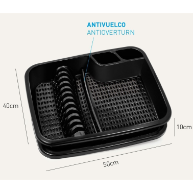 16519 ESCURREPLATOS CON BANDEJA 50cm MAUI HEGA