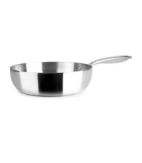 653524 SARTEN HONDA TRICAPA SIN ANTIADHERENTE SERIE TRIPLY NATURAL Ø24cm IBILI