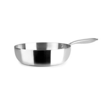 653524 SARTEN HONDA TRICAPA SIN ANTIADHERENTE SERIE TRIPLY NATURAL Ø24cm IBILI