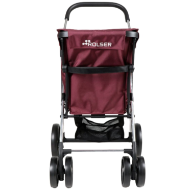 BAS002 CARRO COMPRA BASKET MF 4 RUEDAS BURDEOS ROLSER