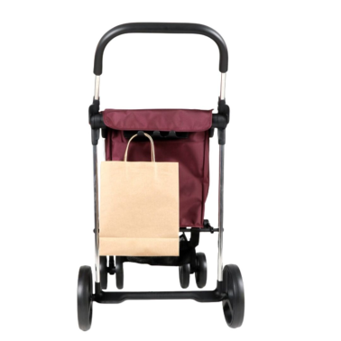 BAS002 CARRO COMPRA BASKET MF 4 RUEDAS BURDEOS ROLSER