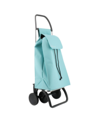 SAQ056 CARRO COMPRA SAQUET LN 4 RUEDAS CELESTE ROLSER