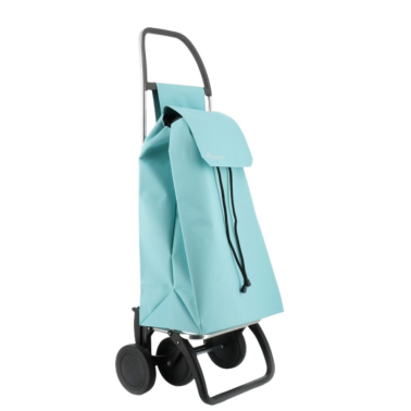 SAQ056 CARRO COMPRA SAQUET LN 4 RUEDAS CELESTE ROLSER