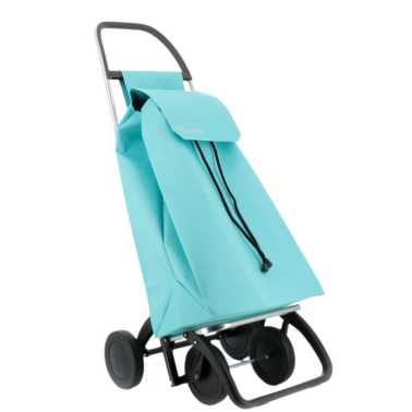 SAQ056 CARRO COMPRA SAQUET LN 4 RUEDAS CELESTE ROLSER